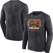 FANATICS Men's Fanatics Branded Heather Charcoal Phoenix Suns Front Court Press Snow Wash Long Sleeve T-Shirt