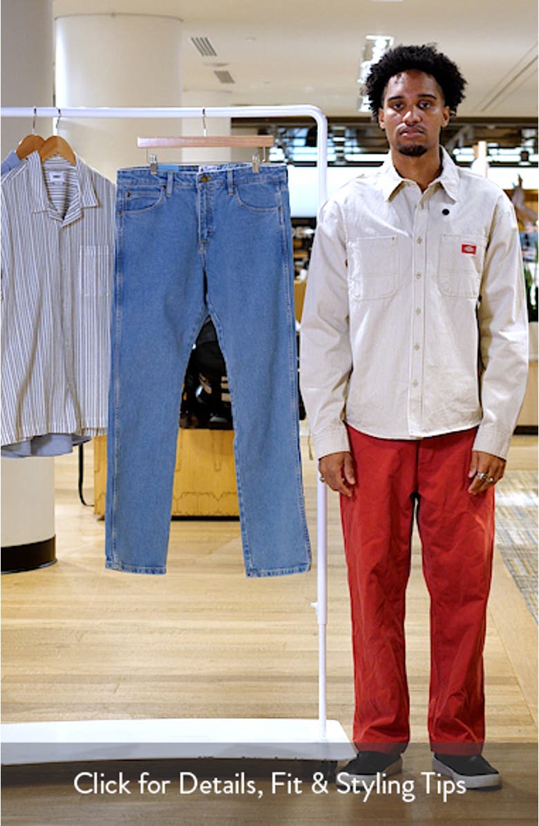 Slim Straight Heritage Denim Jeans, sales video thumbnail
