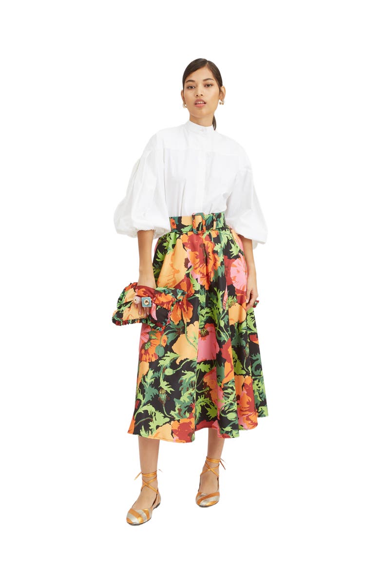 La DoubleJ Drawstring Skirt Wonderland Black, Main, color,