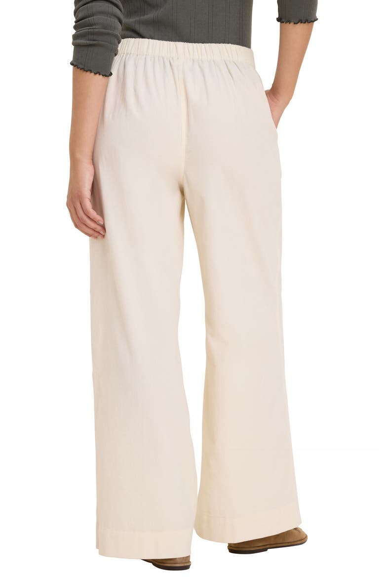 Ellis Wide Leg Baby Corduroy Pants, Alternate, color, COCONUT