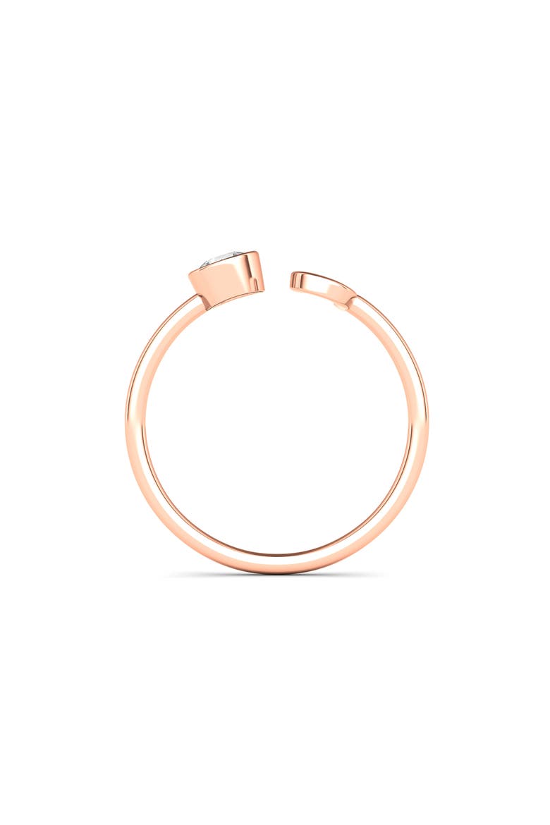 Letter Lab Created Diamond 18K Rose Gold Ring, Alternate, color, 18K ROSE GOLD - J