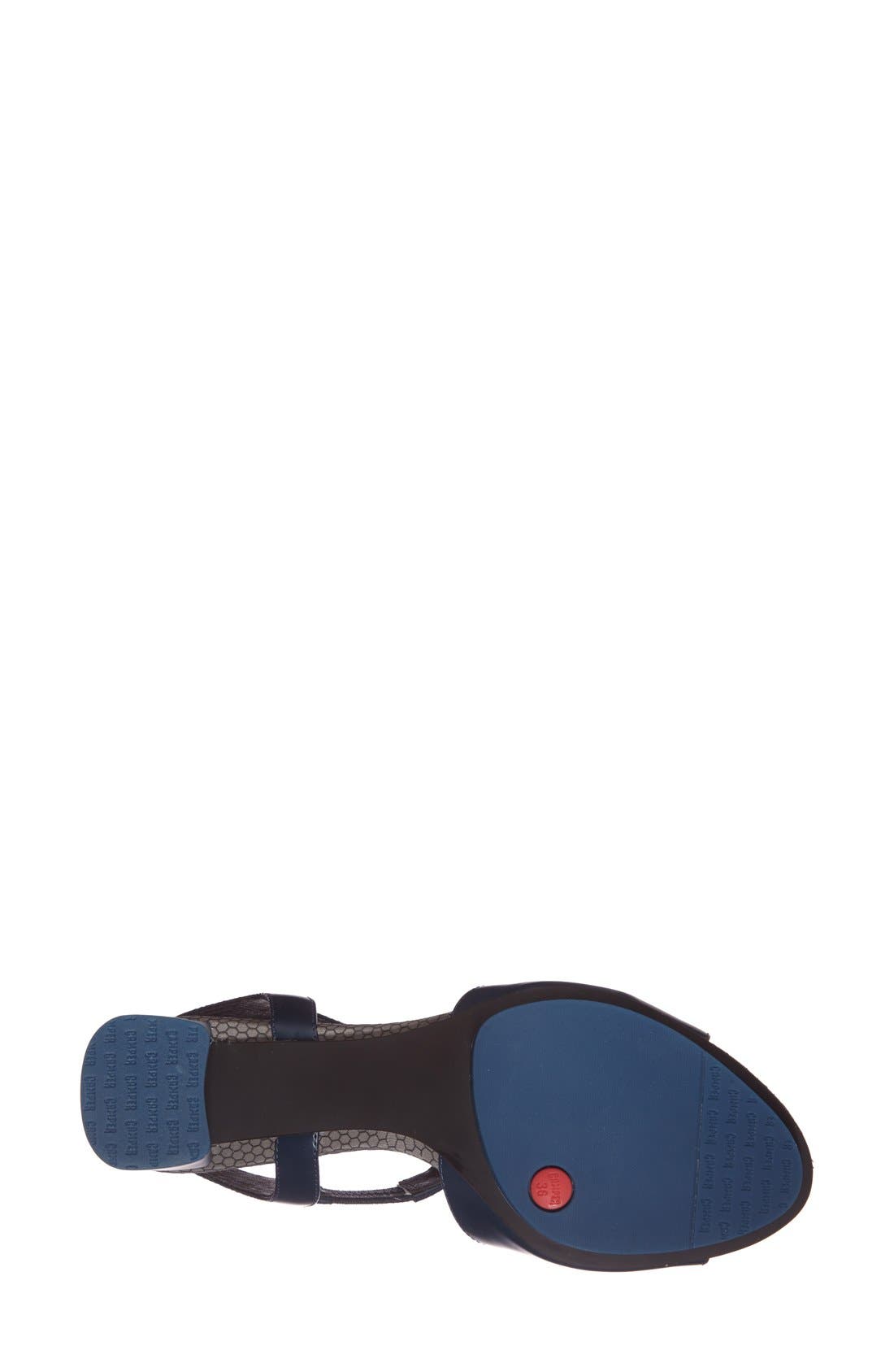 'Myriam' T-Strap Sandal, Alternate, color, DARK BLUE