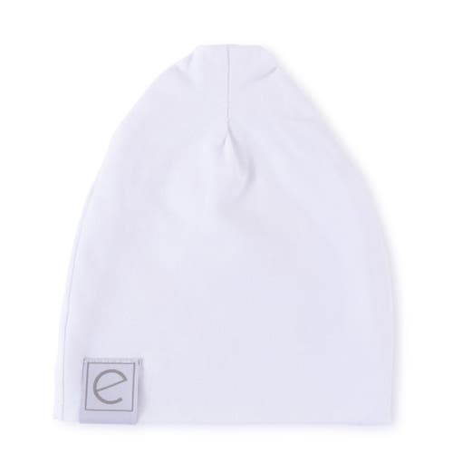 Ely's & Co. Jersey Cotton Baby Beanie Hat Set 2-pack In Heather Grey & White