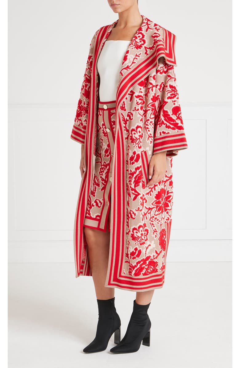 Temperley London Francis Knit Cape, Alternate, color, Oatmeal Mix