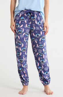 Lilo & Stitch Stitch Snowflake Microfleece Pajama Pants