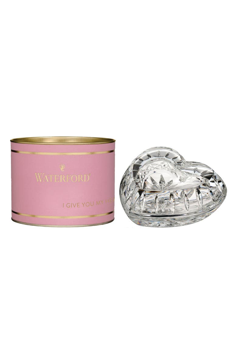 Waterford Giftology Heart Lead Crystal Box, Alternate, color, 