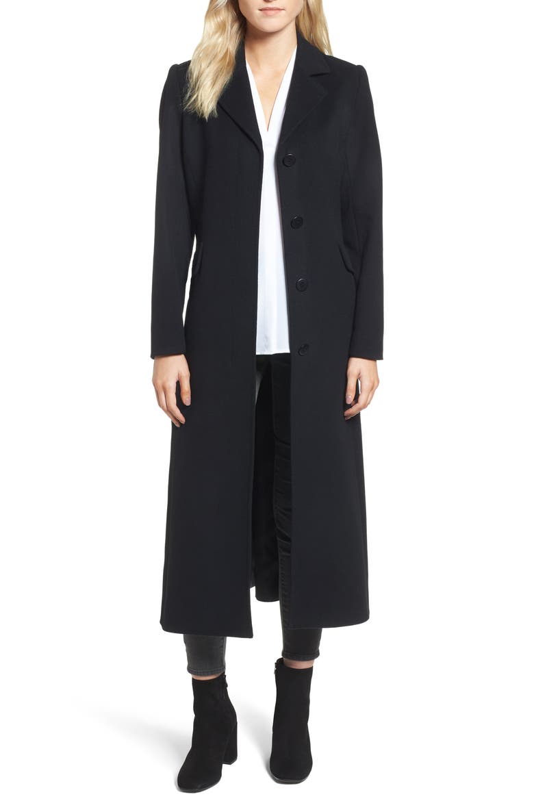 Emi Wool Blend Coat, Main, color, BLACK