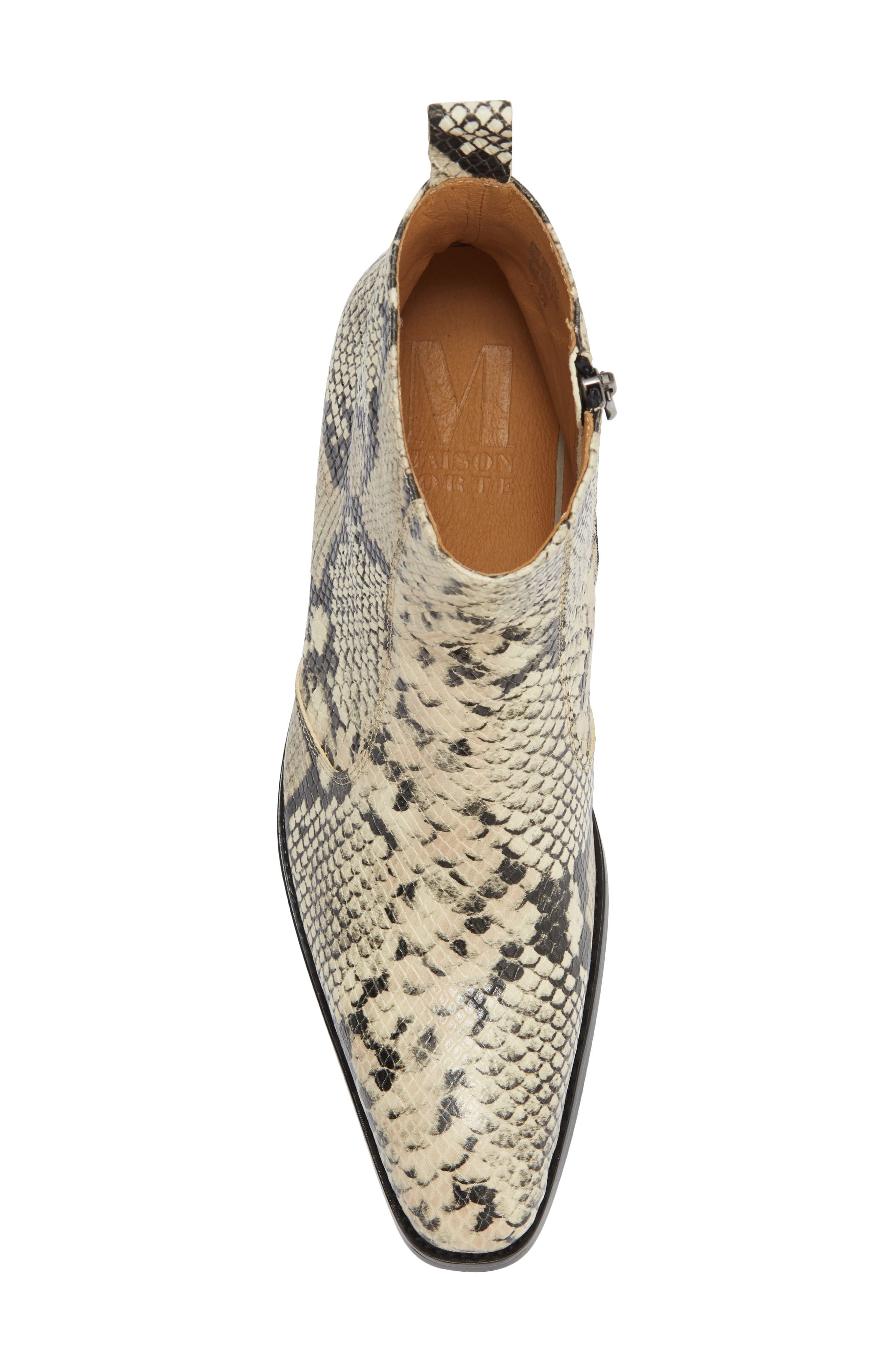 Gabriel Leather Boot, Alternate, color, BONE