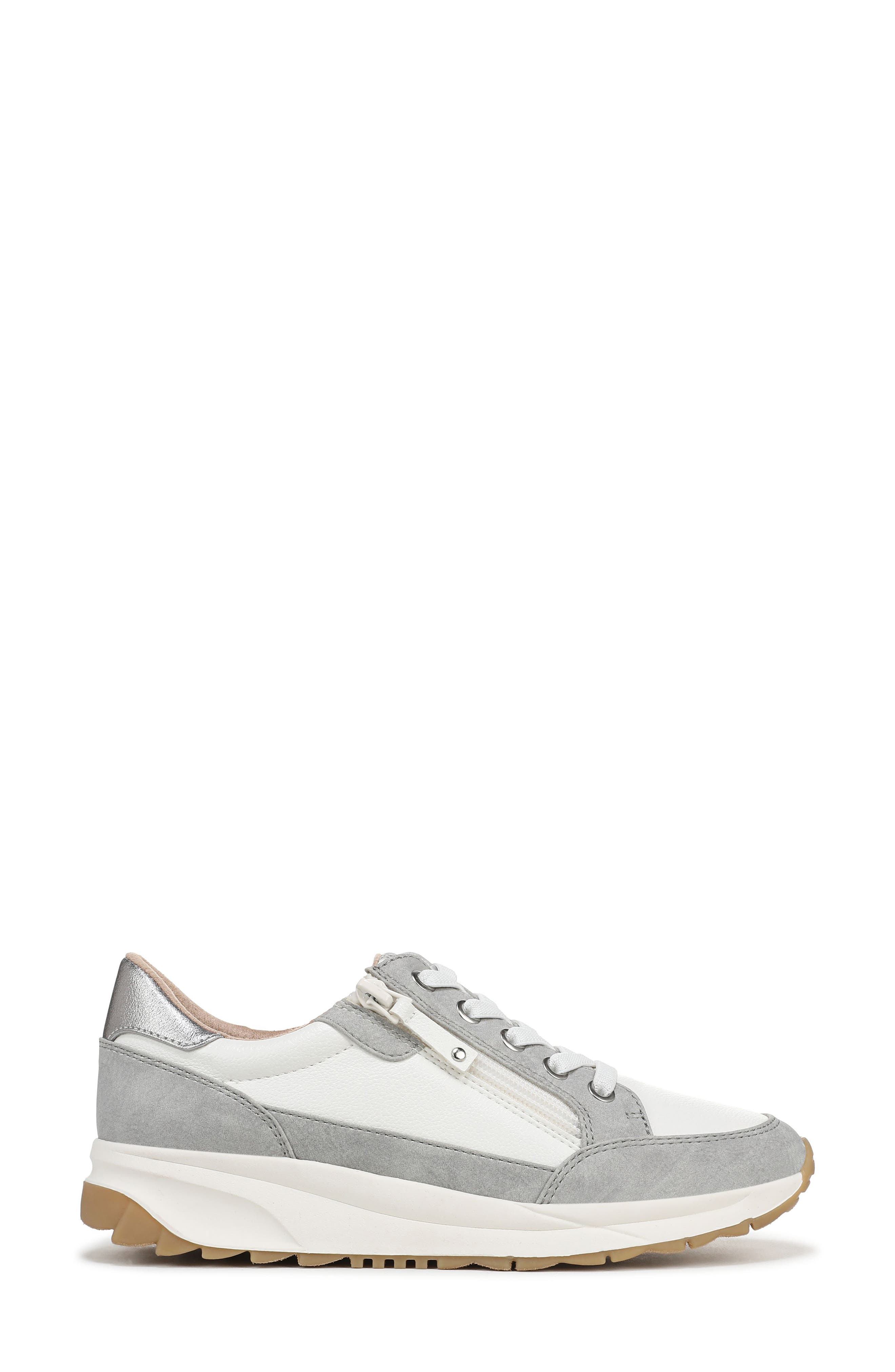 Jace Sneaker, Alternate, color, WHITE / GREY FAUX LEATHER