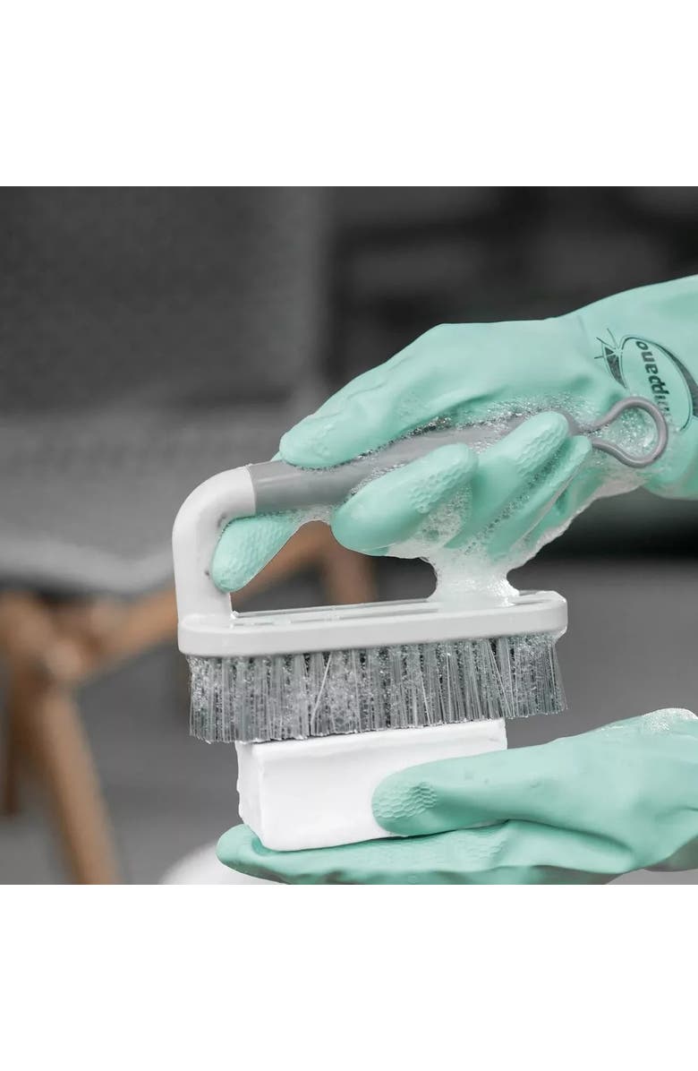 OU All Purpose Heavy Duty Ergonomic Scrub Brush, Alternate, color, White