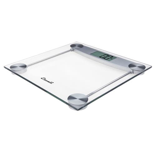 Escali Glass & Chrome Bathroom Scale In Transparent