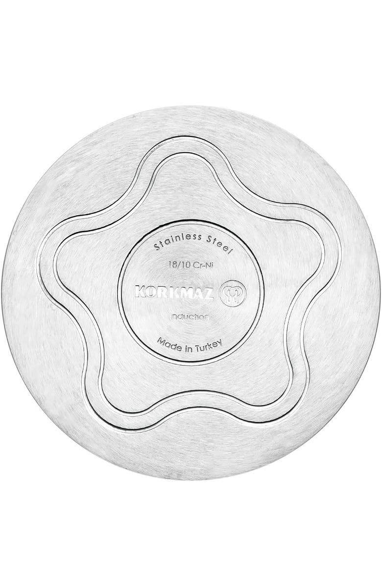 Korkmaz Gastro Proline 3.6 Liter Stainless Steel Casserole with Lid, Alternate, color, Silver