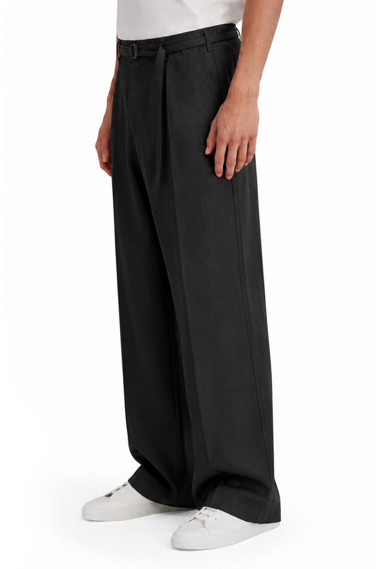Wide Leg Trousers, Alternate, color, BLACK