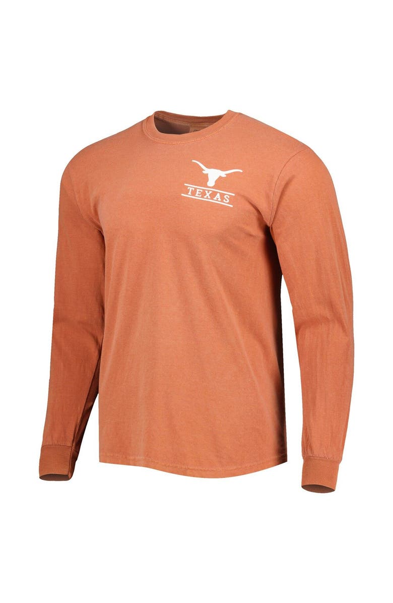 IMAGE ONE Men's Texas Orange Texas Longhorns Circle Campus Scene Long Sleeve T-Shirt, Alternate, color, Burnt Orange