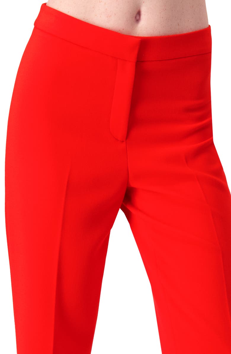 IVONNE Tailored Straight-Leg Pants, Alternate, color, Red