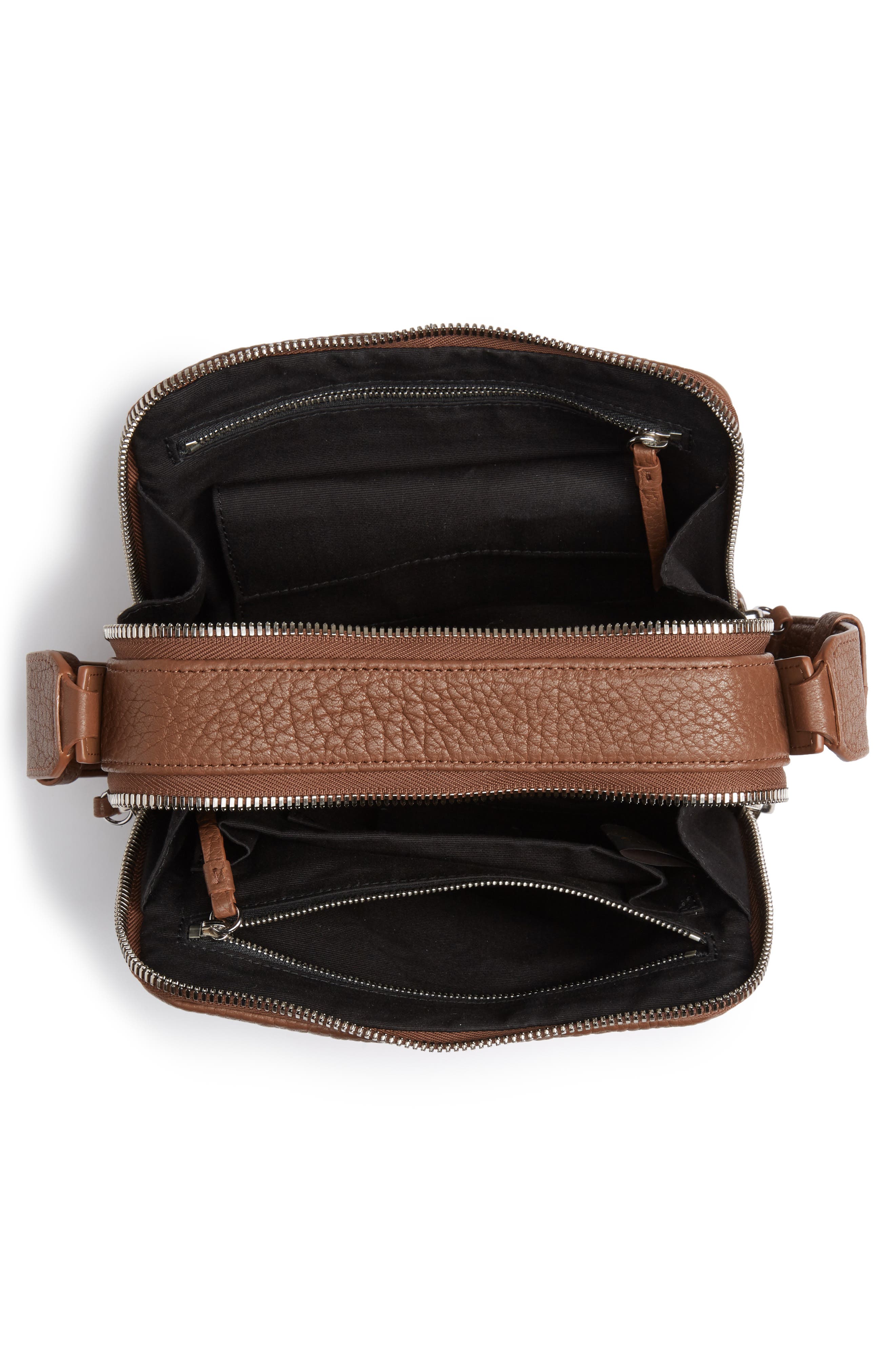 Vincent Leather Crossbody Bag, Alternate, color, CHOCOLATE BROWN