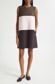 Marimekko Malli Hennika Marimini Colorblock Cotton Shift Dress
