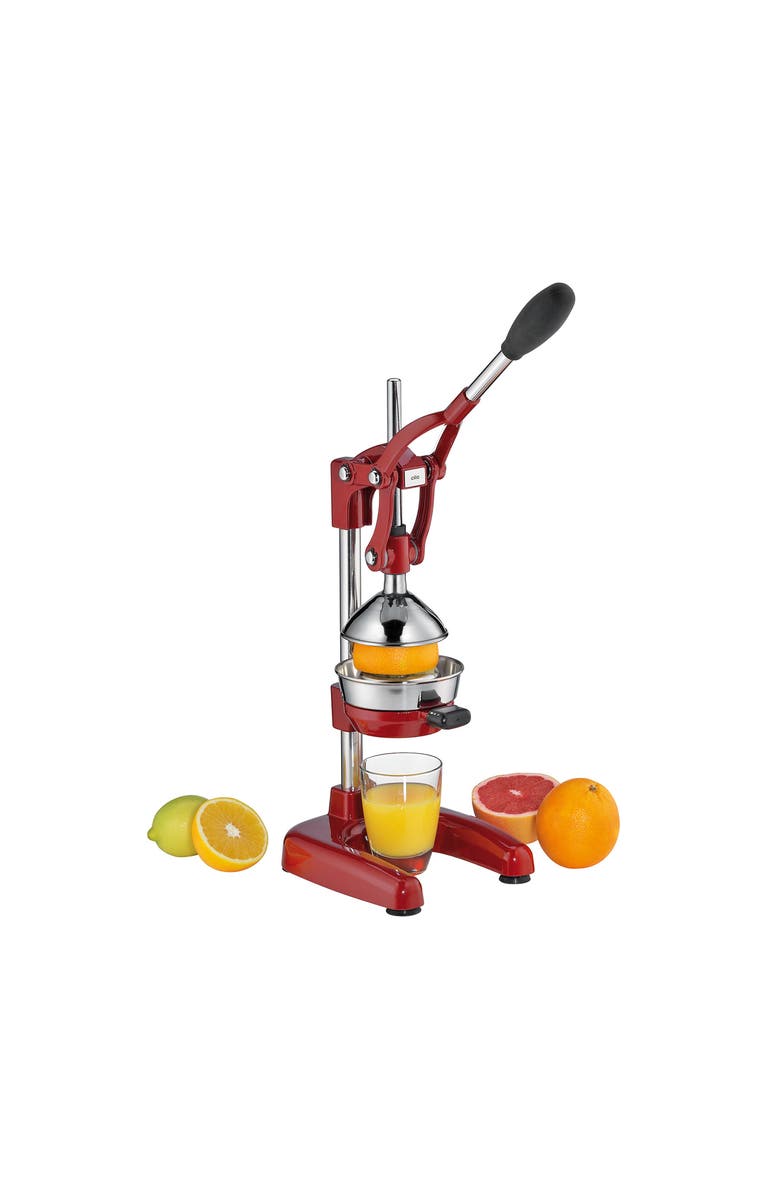 CILIO Amalfi Commercial Grade Manual Citrus Juicer, Extractor, and Juice Press, Alternate, color, Red