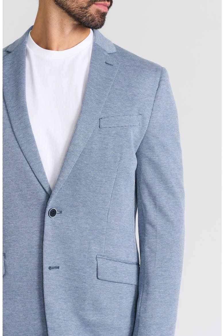 Textured Neat Knit Sport Coat, Alternate, color, BLUE