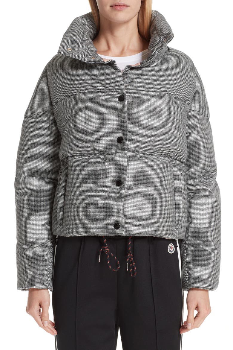Cer Wool Down Puffer Jacket, Main, color, BLACK