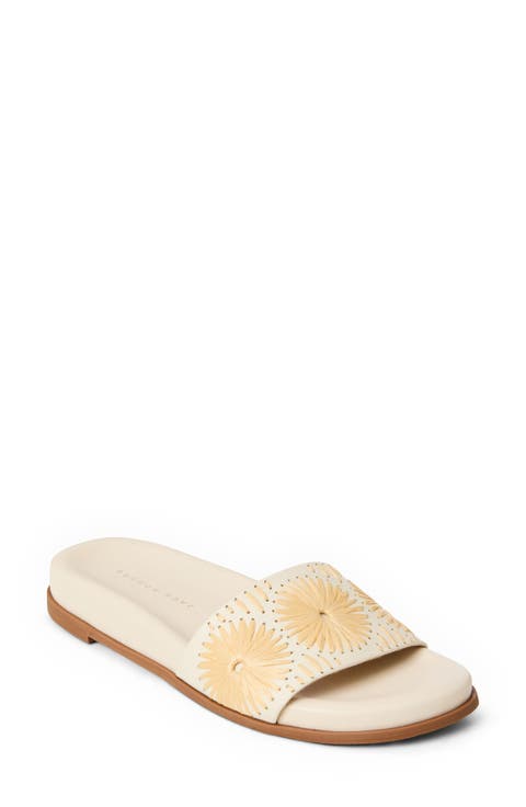 Somerset Embroidered Slide Sandal (Women)