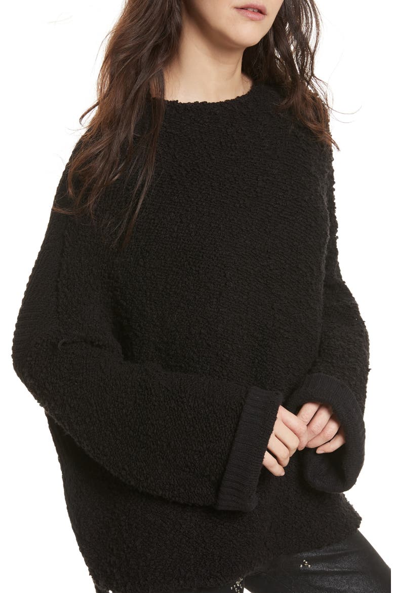 Cuddle Up Pullover, Alternate, color, BLACK