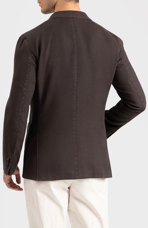 Boglioli K-jacket Double Breasted Wool Sport Coat In 480 Brown