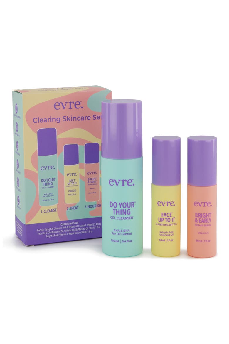 Clearing Skin Care Set, Main, color, NO COLOR