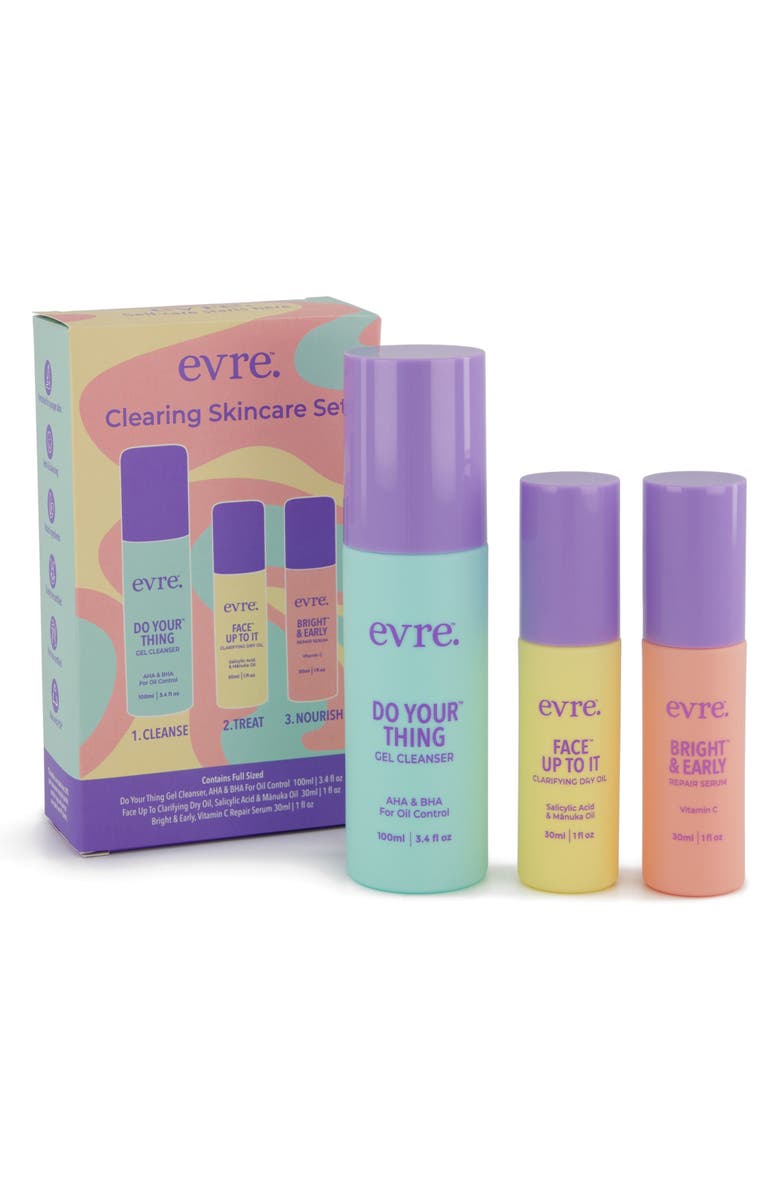 evre. Clearing Skin Care Set, Main, color, 