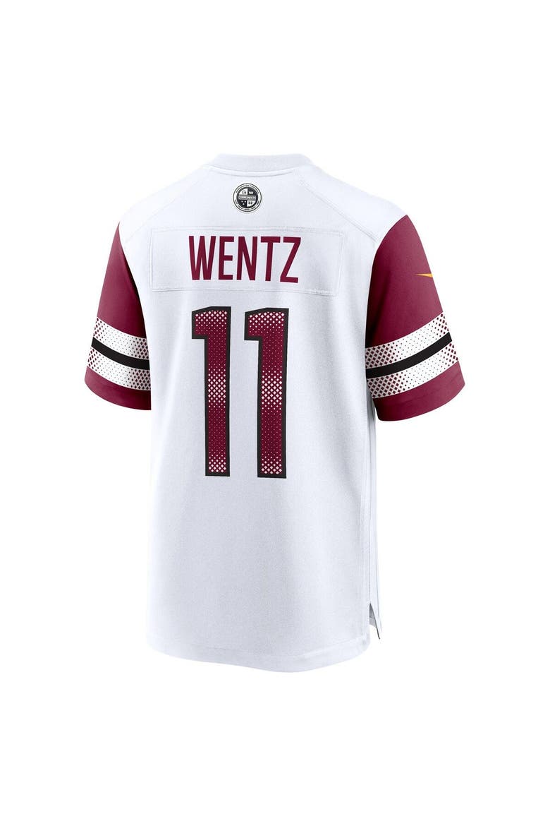 Men's Nike Carson Wentz White Washington Commanders Game Jersey, Alternate, color, White