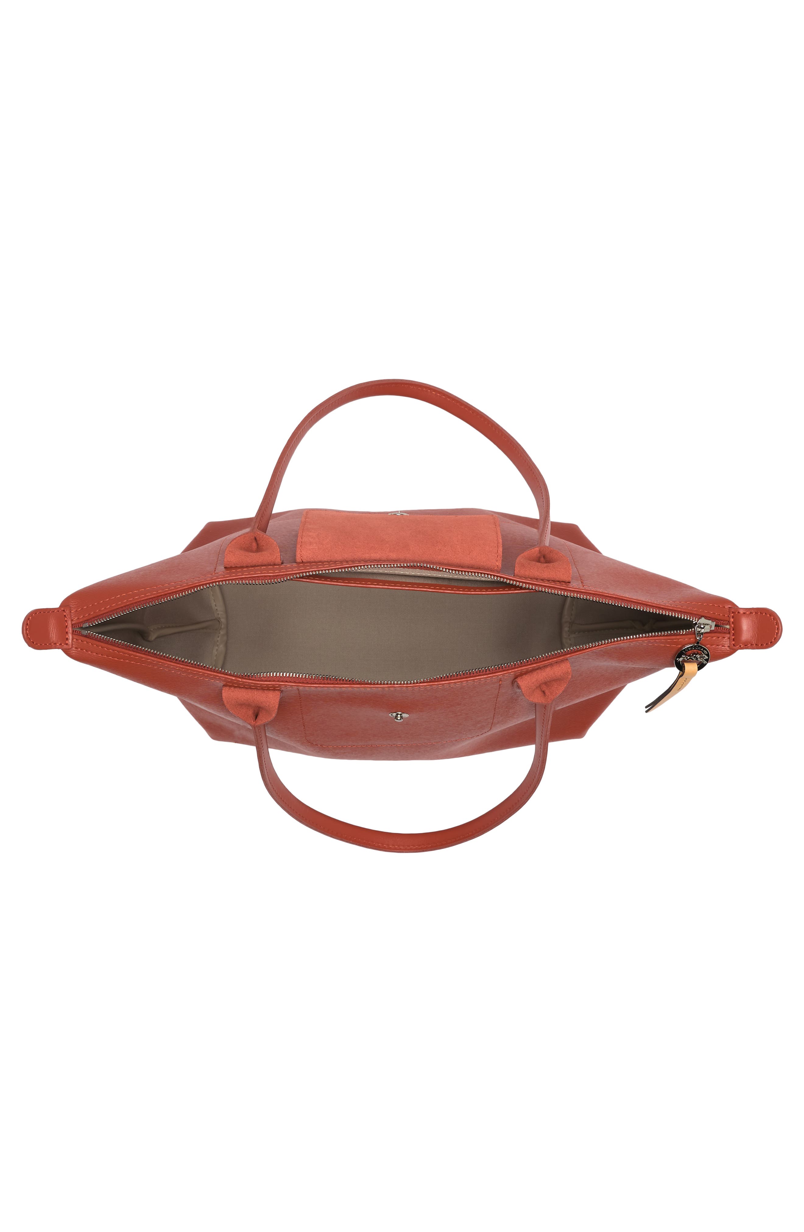 Medium Le Pliage Shoulder Tote, Alternate, color, TERRACOTTA