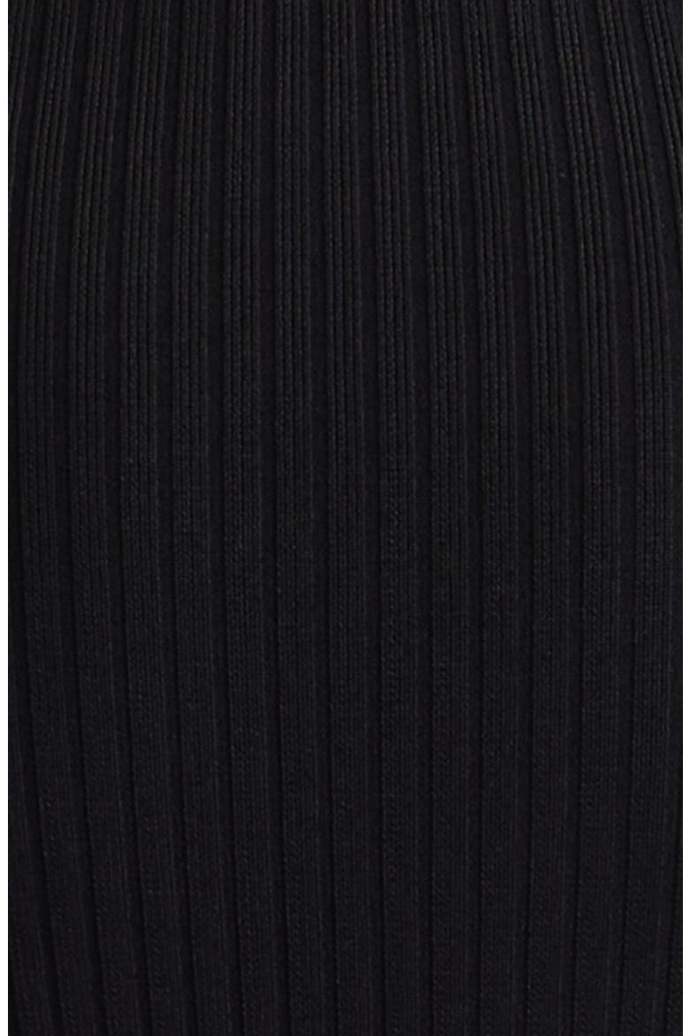 Jada Mock Neck Fringe Minidress, Alternate, color, JET