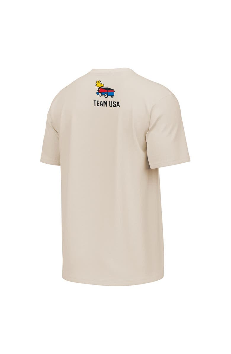 Outerstuff Men's Outerstuff  Cream Team USA x Peanuts Team Hustle T-Shirt, Alternate, color, 