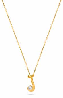 H.J. Namdar Diamond Letter J Necklace