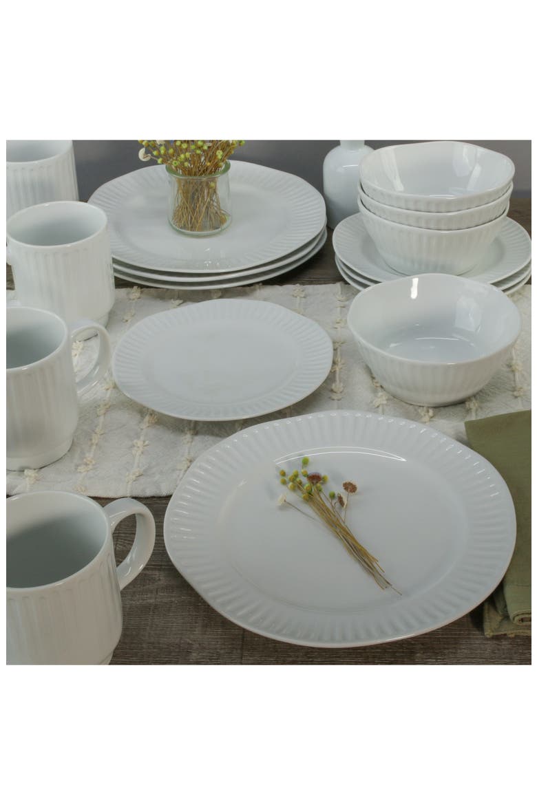 16-Piece White Clonnade Dining Set, Alternate, color, WHITE