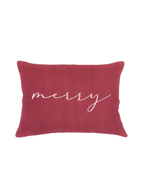 Merry Linen Pillow with Down Insert