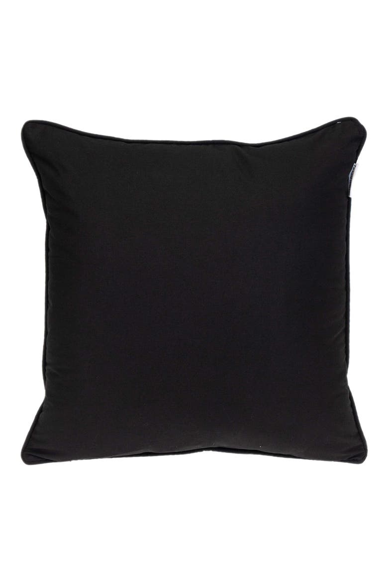 Milo Embroidered Throw Pillow, Alternate, color, BLACK
