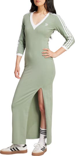 アディダス☆ADICOLOR CLASSICS 3-STRIPES MAXI DRESS☆選択3色 adidas originals Adicolor 3-Stripes Maxi Dress Black | eBay