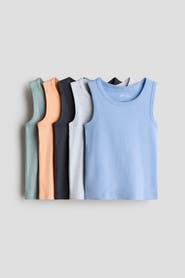 H&M 5-pack cotton tank tops