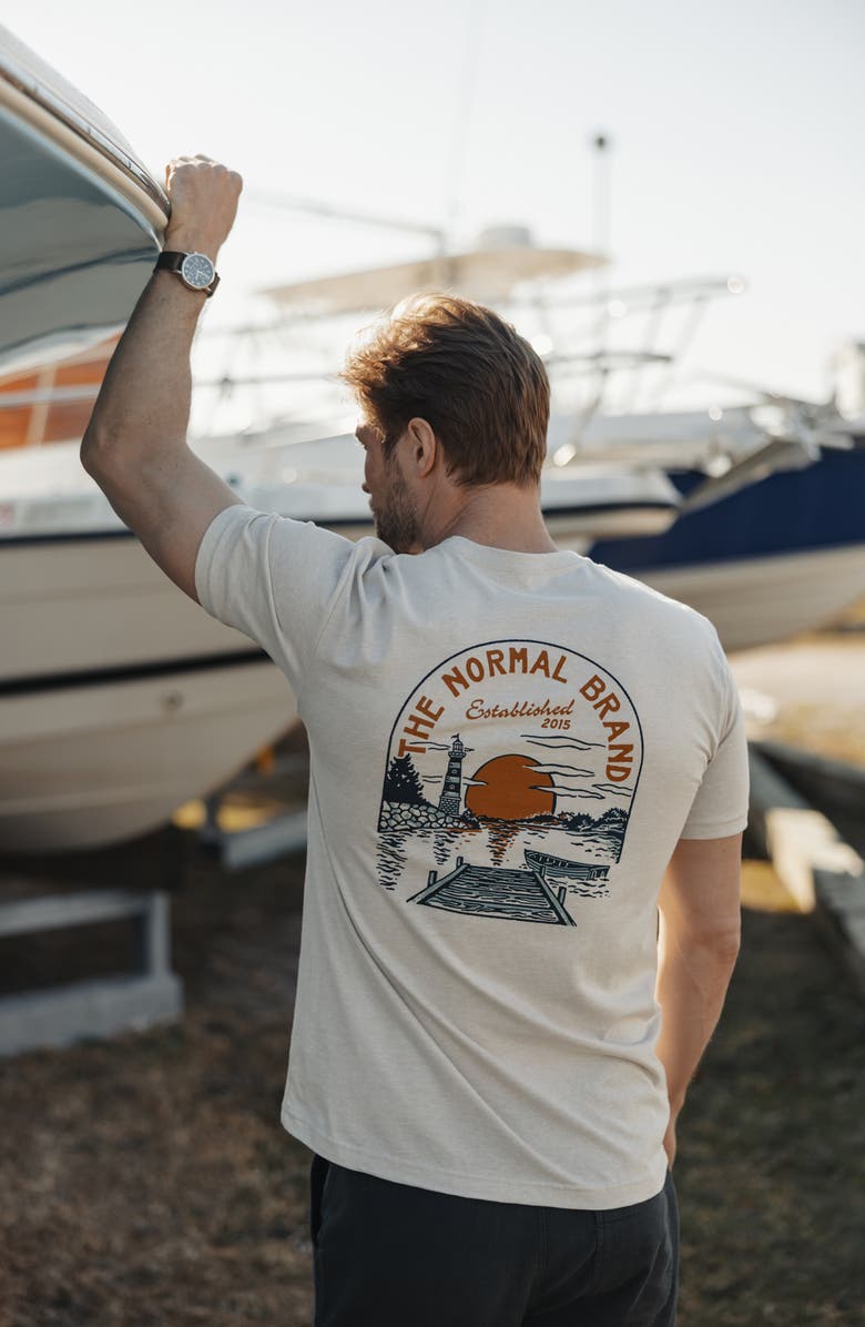 The Normal Brand Dockside Graphic T-Shirt, Alternate, color, Sand
