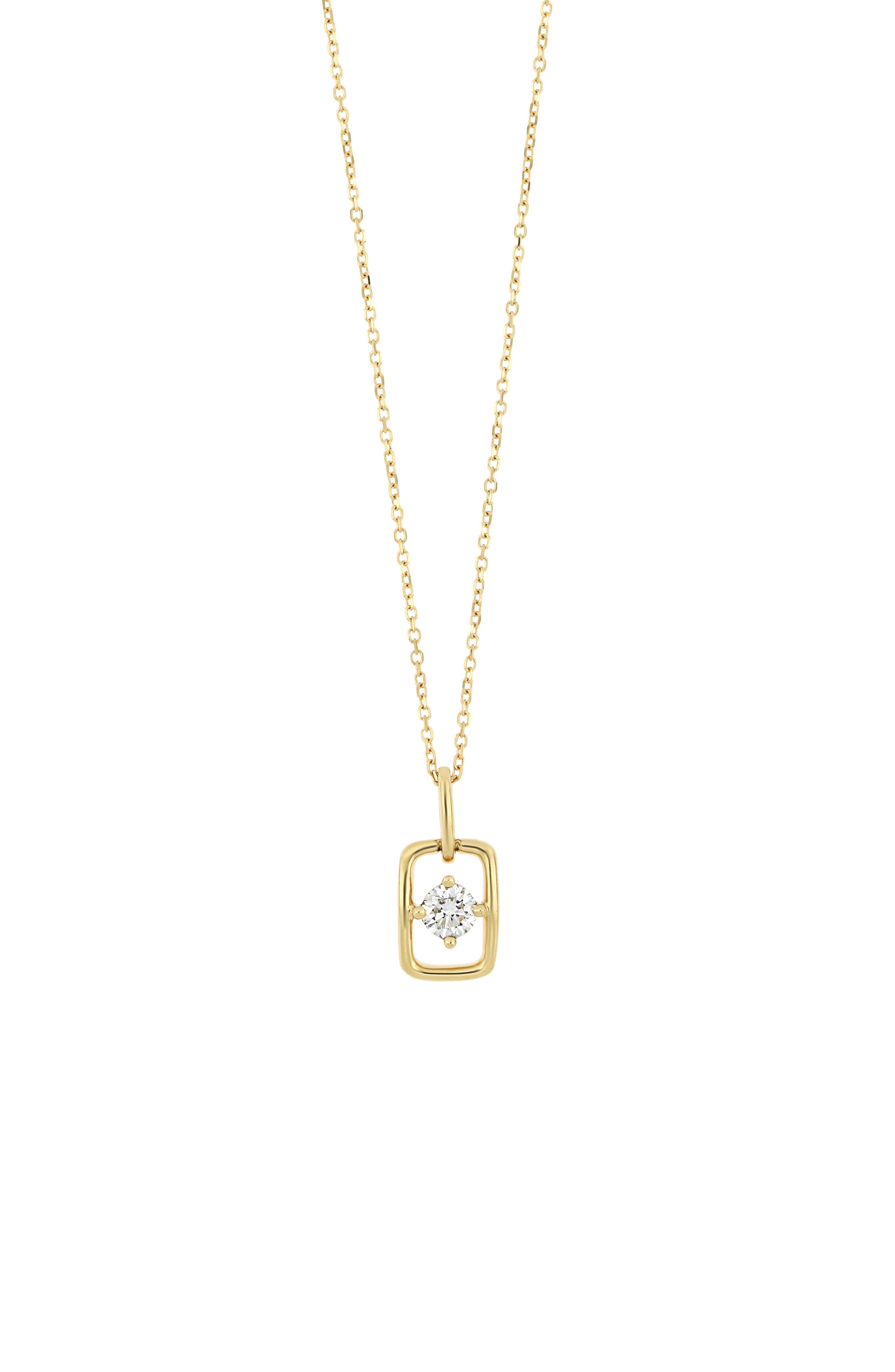 Bony Levy Varda Solitaire Diamond Link Pendant Necklace (Nordstrom Exclusive)