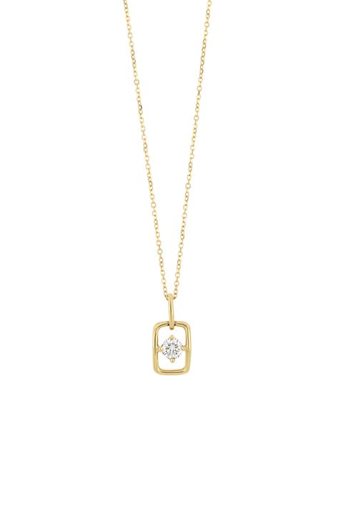 Varda Solitaire Diamond Link Pendant Necklace (Nordstrom Exclusive)