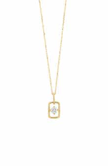 Bony Levy Varda Solitaire Diamond Link Pendant Necklace (Nordstrom Exclusive)