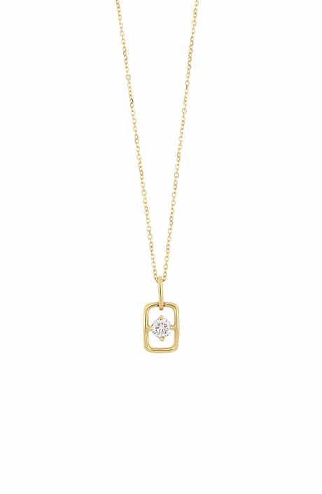 Bony Levy Varda Solitaire Diamond Link Pendant Necklace (Nordstrom Exclusive)