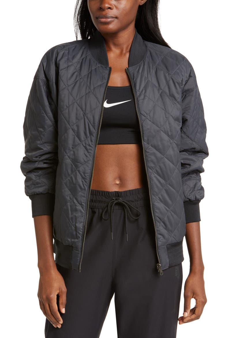 Sportswear Reversible Bomber Jacket, Alternate, color, BLACK/ ANTHRACITE