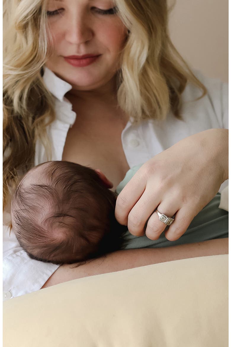 Feeding & Support Pillow, Alternate, color, HONEY