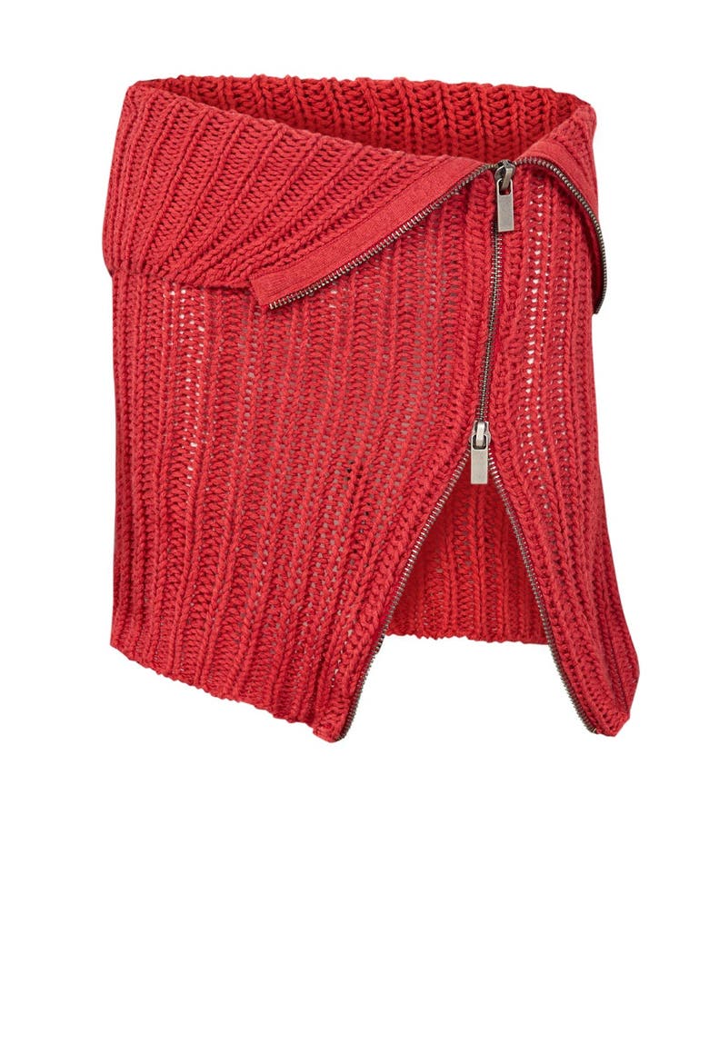Cashmere Blend Your *Itch Zipped Knit Skirt, Alternate, color, Red