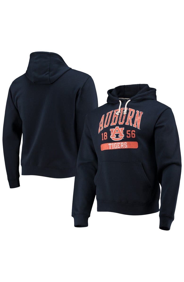 LEAGUE COLLEGIATE WEAR Men's League Collegiate Wear Navy Auburn Tigers Volume Up Essential Fleece Pullover Hoodie, Main, color,