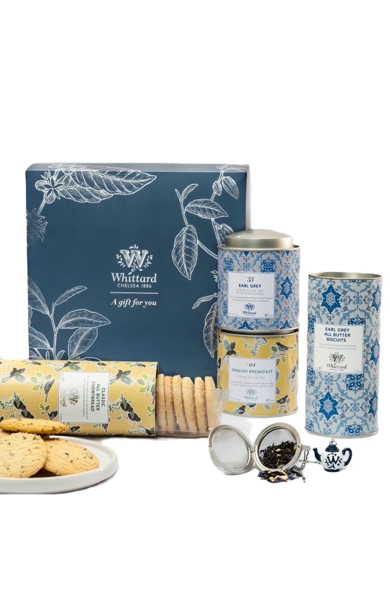 Whittard of Chelsea British Tea, Biscuits and Infuser Gift Box, Main, color, NO COLOR