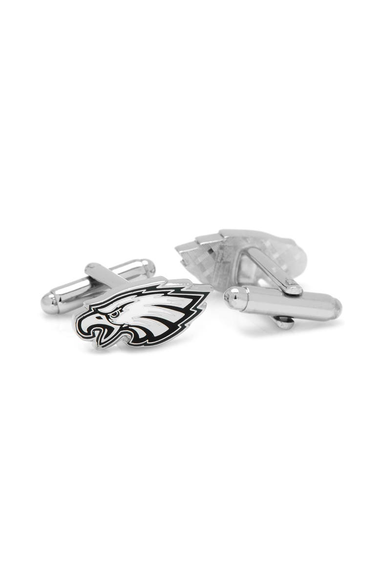 NFL Philadelphia Eagles Cuff Links & Lapel Pin Gift Set, Alternate, color, SILVER MULTI